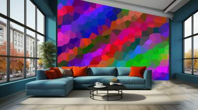 abstract low poly style illustration graphic background . vibrant creative prismatic background.abstract multicolored background with poly pattern.>< Wall mural